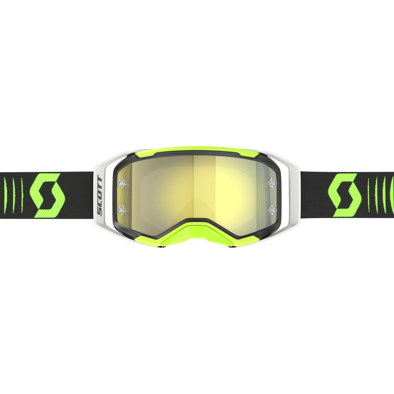 Masque Cross Scott Prospect 2 0 Noir Jaune Fluo Ecran Chrome 