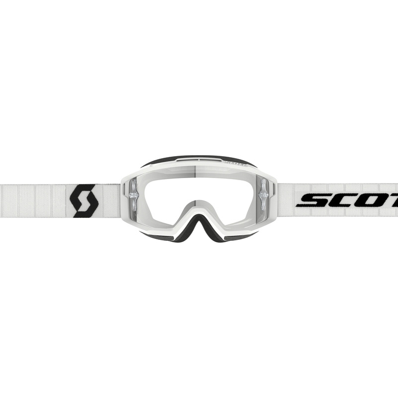 Masque Cross Scott Split OTG Ecran Clair Blanc Noir Bandeau