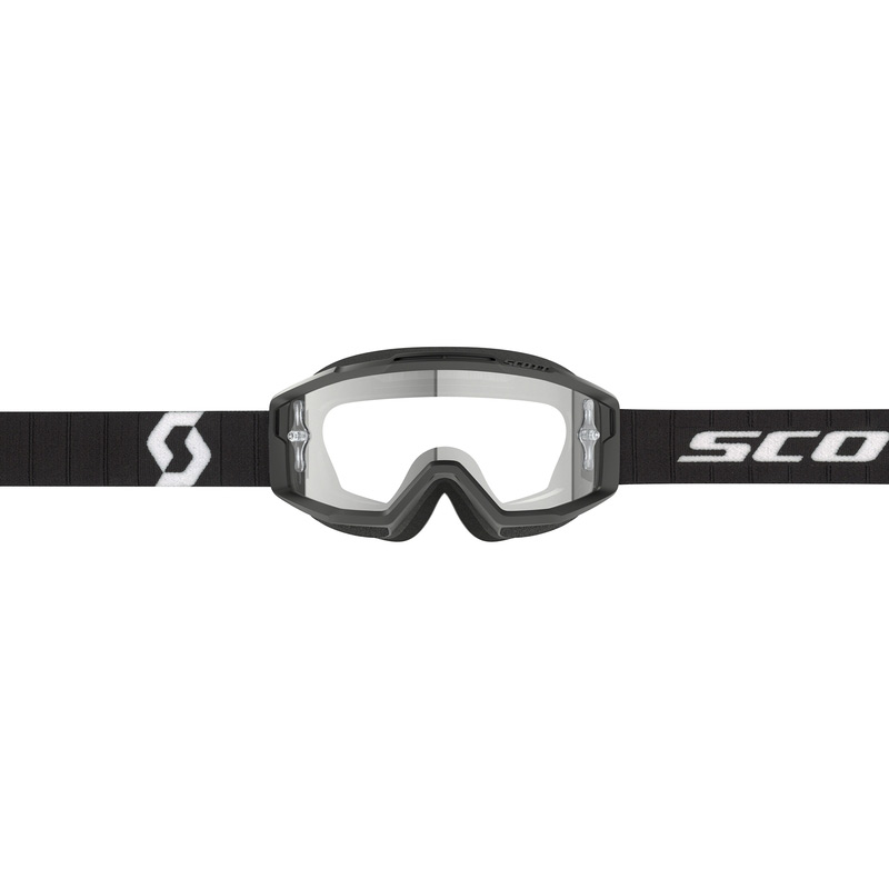Masque Cross Scott Split OTG Ecran Clair Noir Blanc Bandeau
