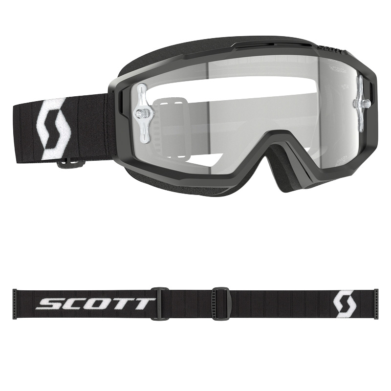 Masque Cross Scott Split OTG Ecran Clair Noir Blanc