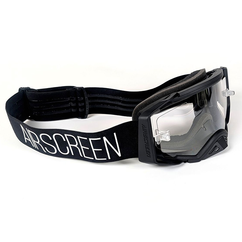Masque Enduro AirScreen Aero EX X1 Ecran Clair Noir Blanc