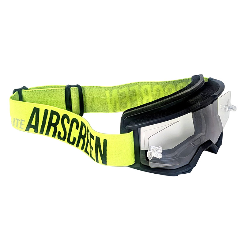 Masque Enduro AirScreen Lite EX Ecran Clair Jaune Noir