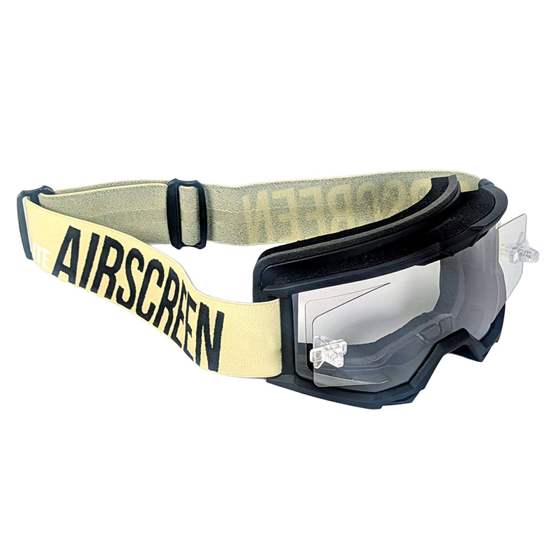 Masque Enduro AirScreen Lite EX Ecran Clair Sable Noir