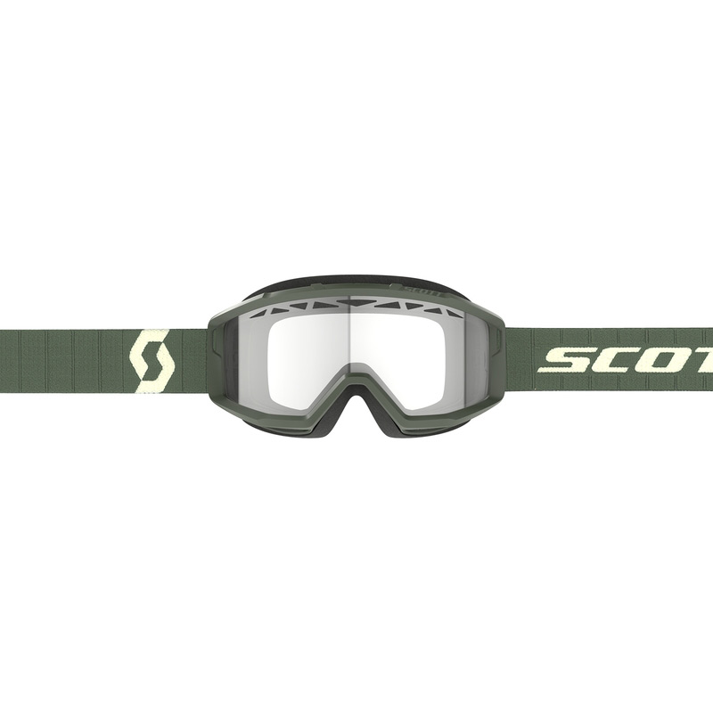 Masque Enduro Scott Primal Vert Kaki Ecran Clair Bandeau