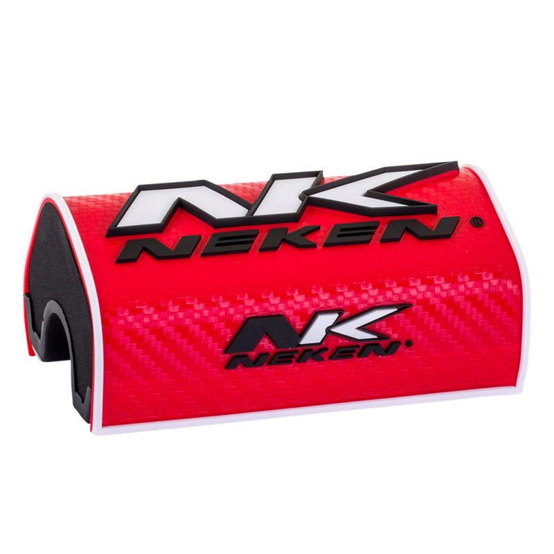 Mousse de Guidon Fat Bar Neken Carbone 3D Rouge Noir