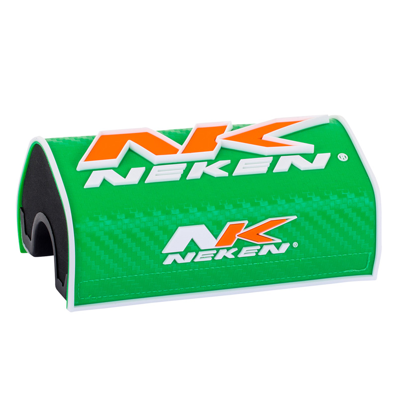 Mousse de Guidon Fat Bar Neken Carbone 3D Vert Orange