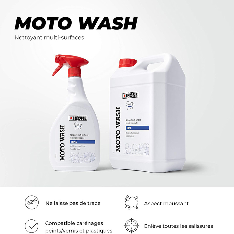 Nettoyant Motocross Enduro IPONE Moto WASH 5L Avantages