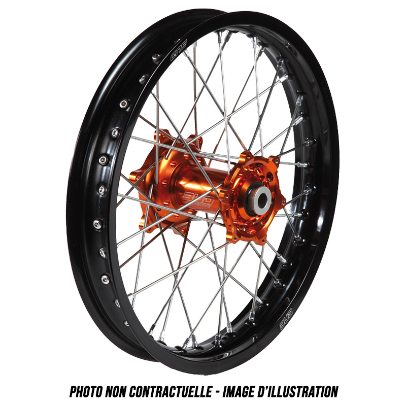 Paire de Roues Motocross Bud Racing Orange