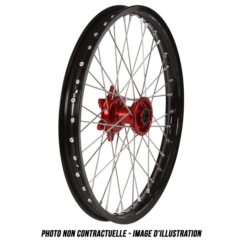 Paire de Roues Motocross Bud Racing Rouge