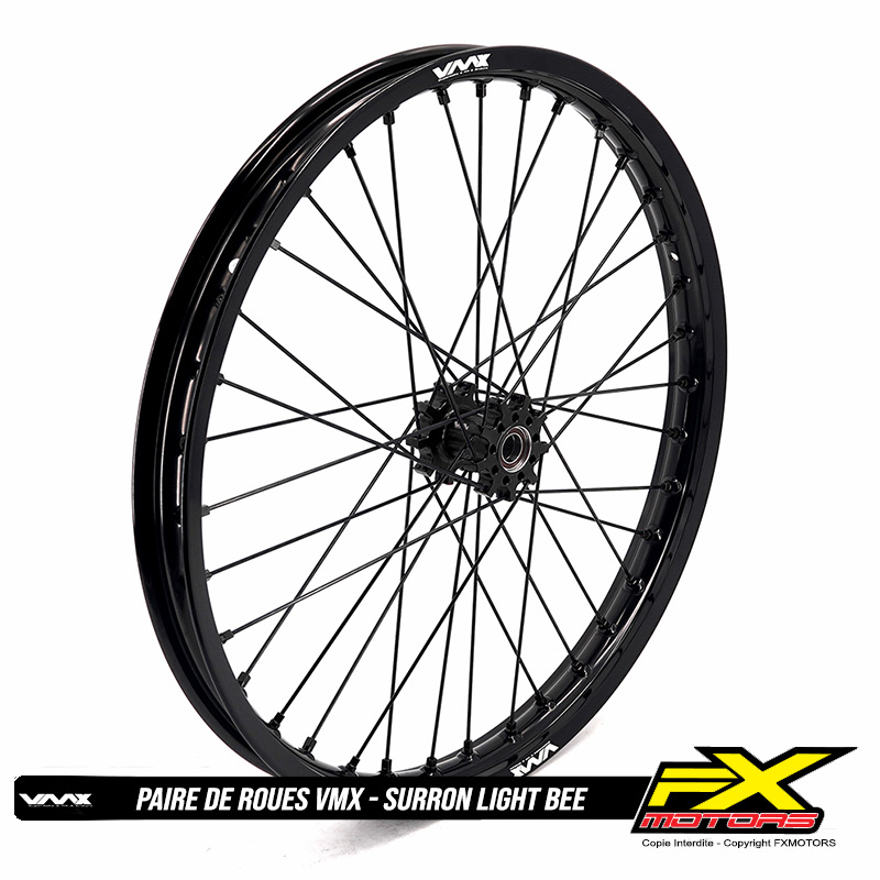 Paires de Roues Motocross Enduro SurRon Light Bee X Noir 6