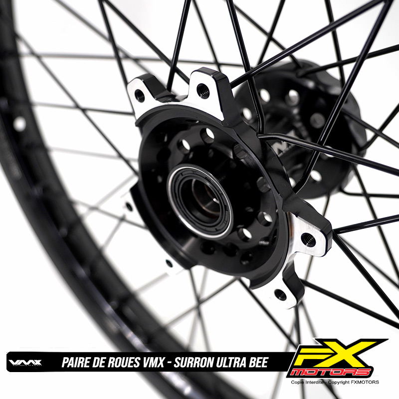 Paires de Roues Motocross Enduro SurRon Ultra Bee Noir 8