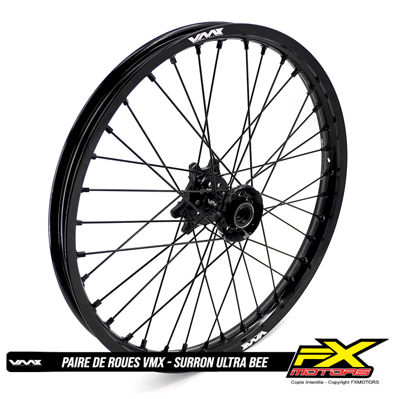 Paires de Roues Motocross Enduro SurRon Ultra Bee Noir