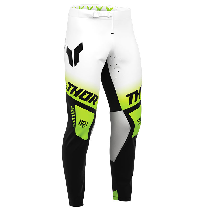 Pantalon Cross THOR MX Monster Energy BlancNoir 01