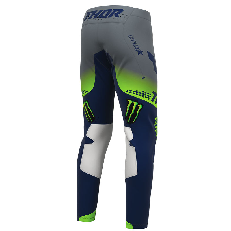 Pantalon Cross THOR MX Monster Energy GrisBleu 04