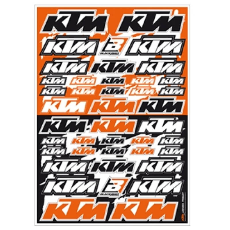 Planche de Stickers Logos KTM