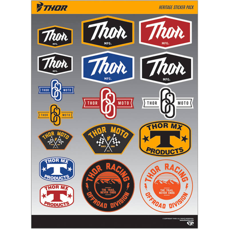 Planche logos THOR MX Heritage 2022