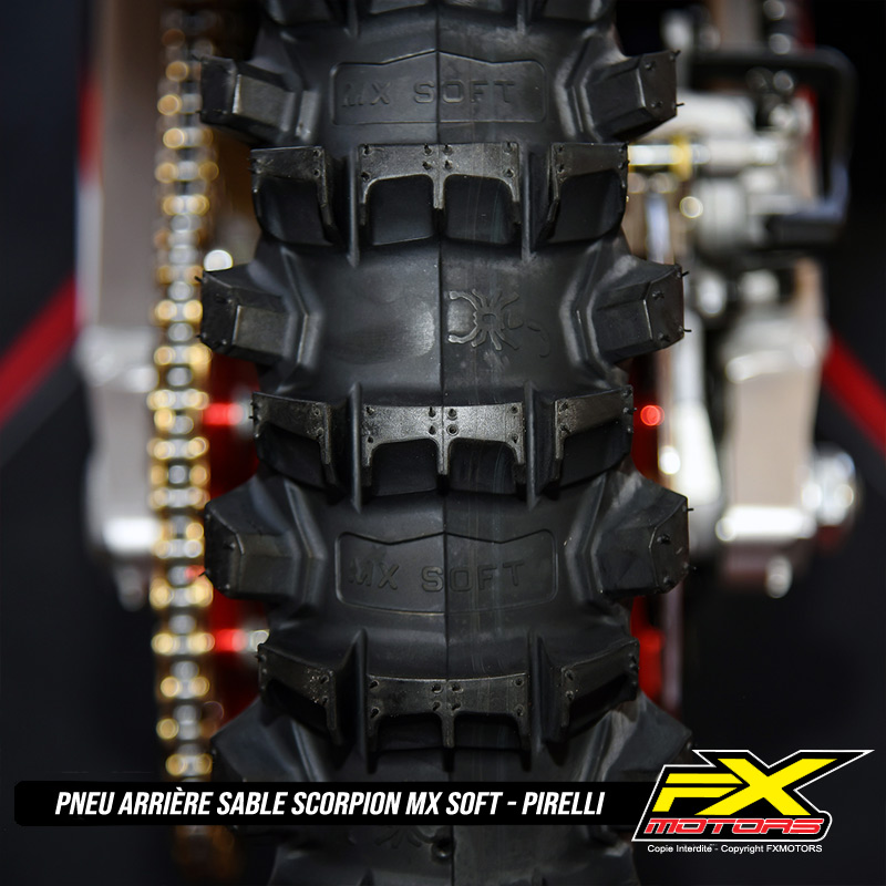 Pneu Arriere Sable Pirelli Scorpion MX Soft Detail
