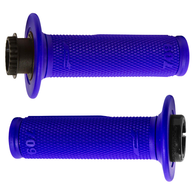 Poignees LockOn Progrip 709 Bleu Enduro Motocross