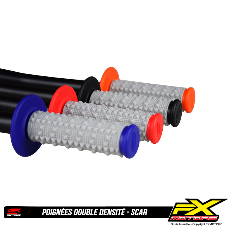 Poignees Motocross Enduro Double Densite SCAR 