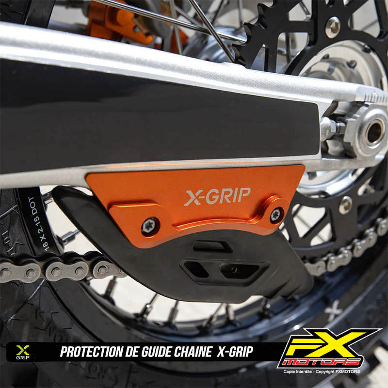 Protection GuideChaine XGRIP HardEnduro Orange 