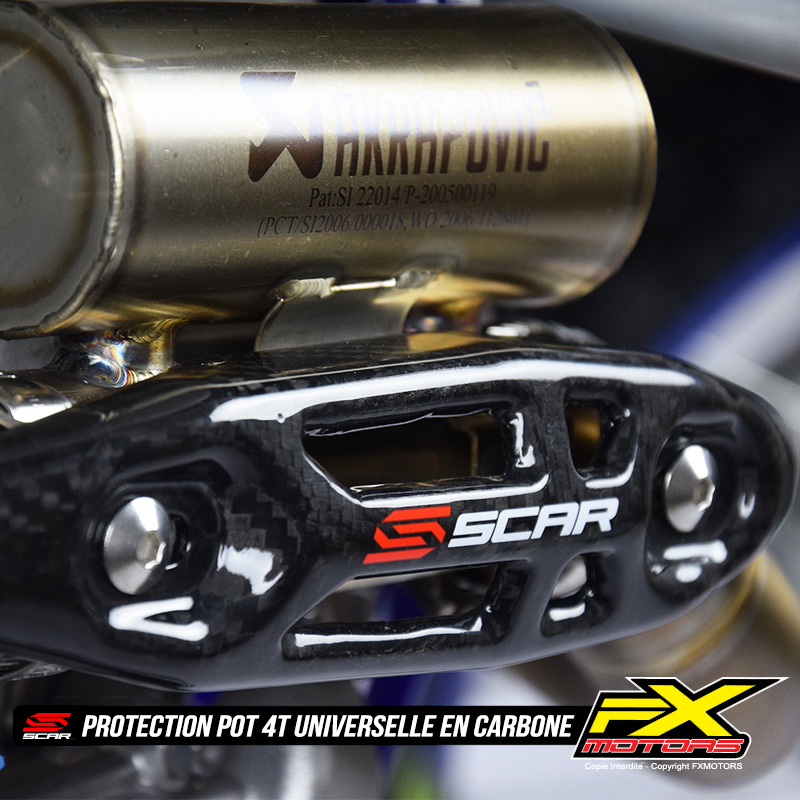 Protection Pot Collecteur Universelle Carbone 4 Temps Akrapovic