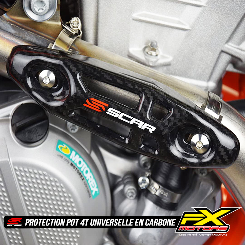 Protection Pot Collecteur Universelle Carbone 4 Temps SCAR KTM HUSQVARNA