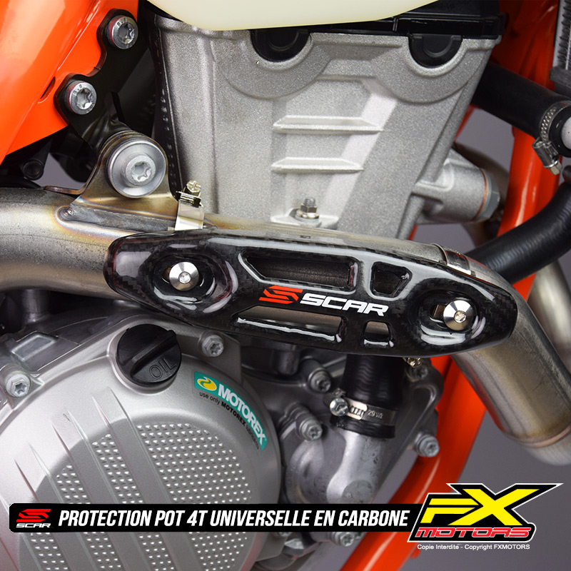 Protection Pot Collecteur Universelle Carbone 4 Temps SCAR KTM