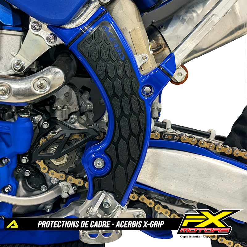 Protections de Cadre ACERBIS X GRIP Anti Derapantes Yamaha