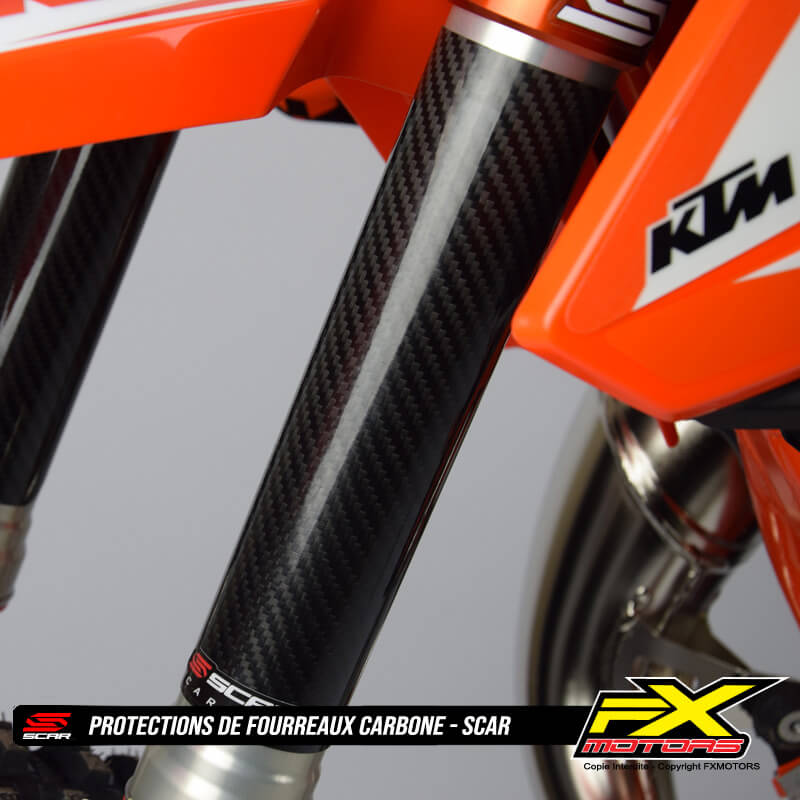 Protections de Fourche Carbone SCAR Racing KTM