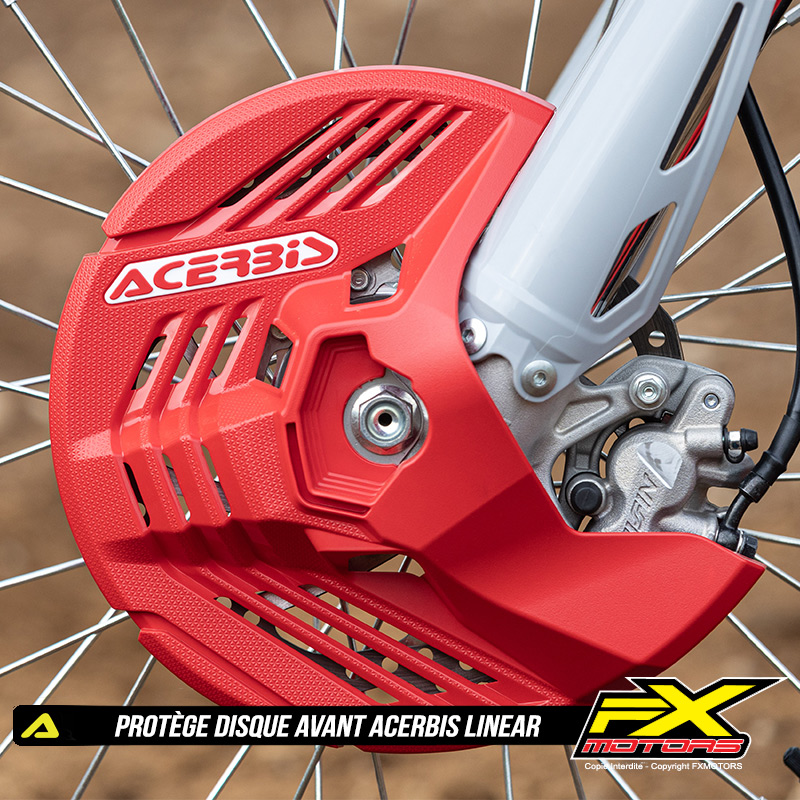 Protege Disque Avant ACERBIS Linear Motocross Enduro Rouge Honda