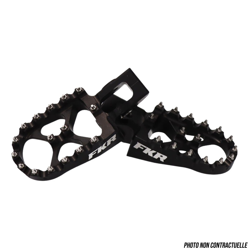 Repose Pieds Motocross Enduro FKR Anodises Noir