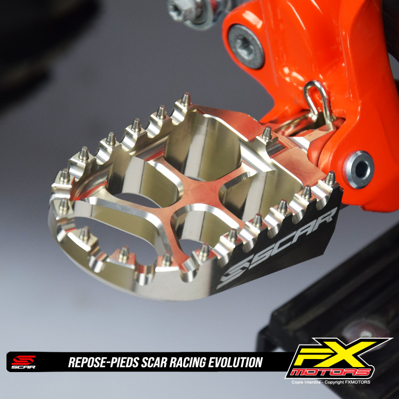 Repose Pieds SCAR Racing Evolution KTM Gris Titane
