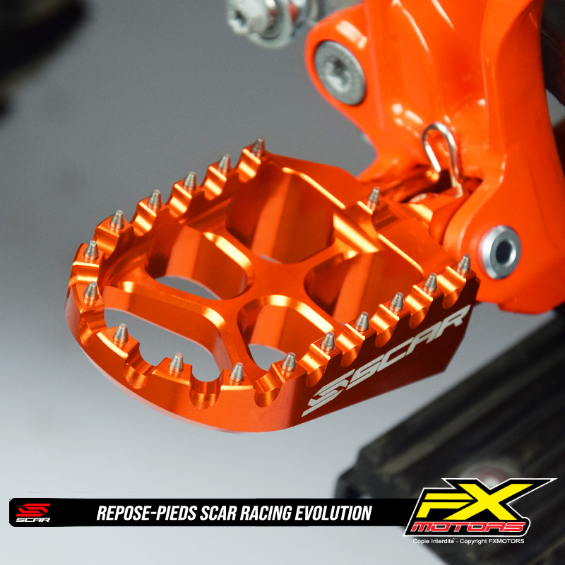 Repose Pieds SCAR Racing Evolution KTM Orange