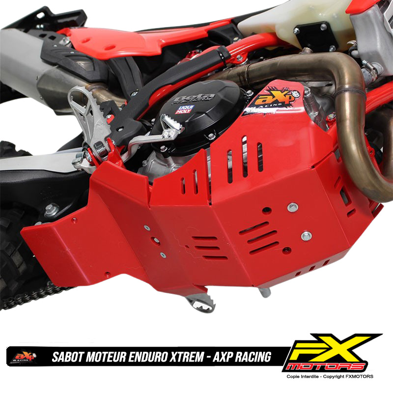 Sabot Moteur Enduro XTREM AXP Racing BETA Rouge Dessous RR