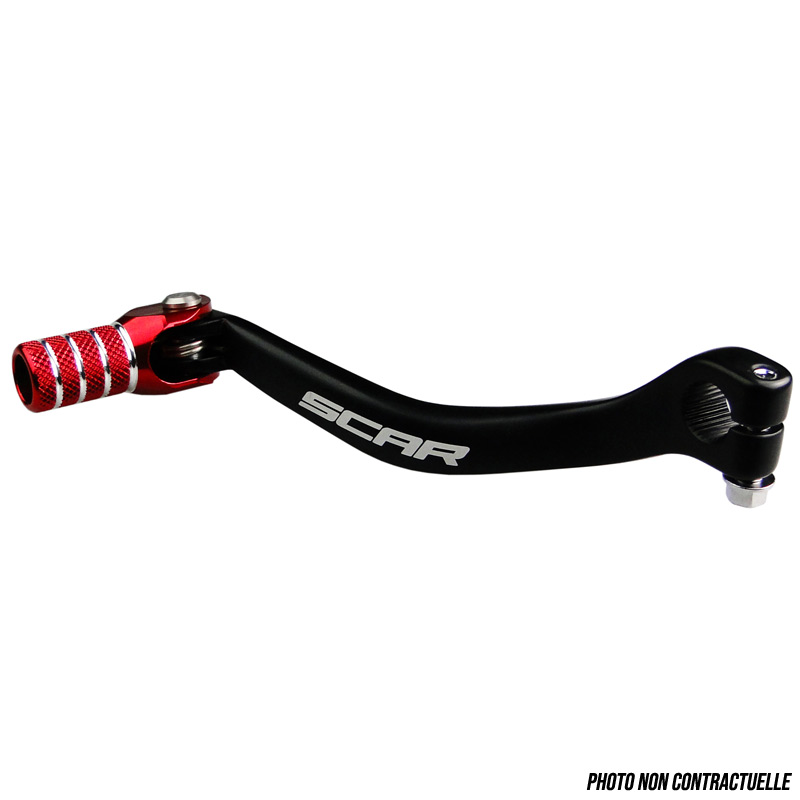 Selecteur de vitesse Motocross Enduro Anodise SCAR Racing Rouge 