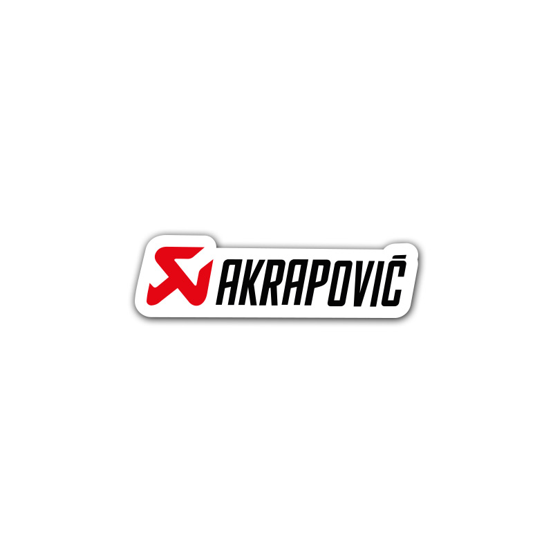 Stickers akrapovic blanc noir