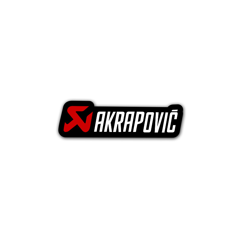 Stickers akrapovic noir blanc