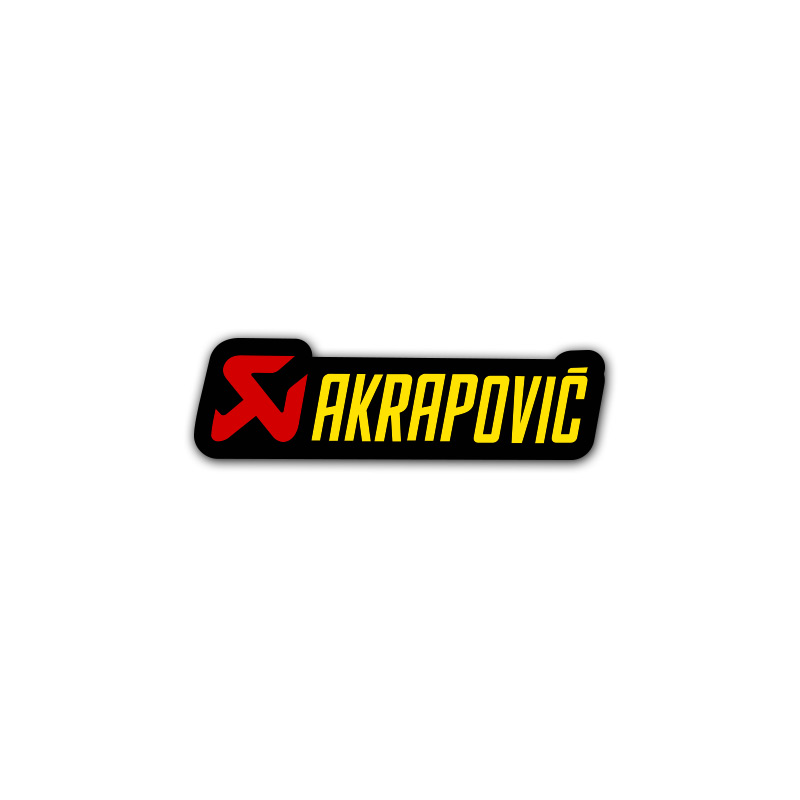 Stickers akrapovic noir jaune