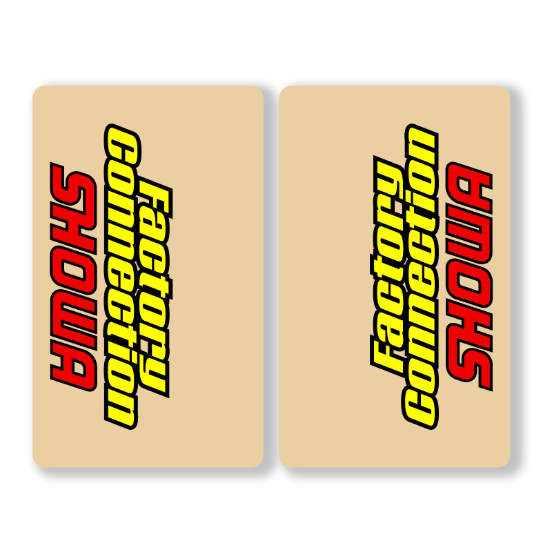 Stickers de Fourche Motocross Enduro Showa Factory Connection Clair