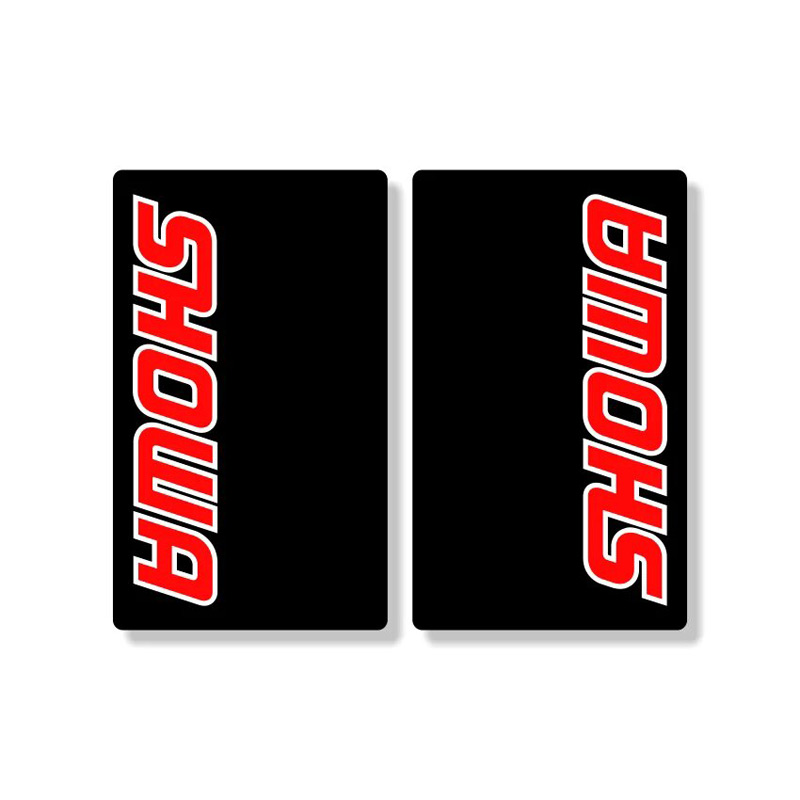Stickers de Fourche Motocross Enduro Showa Factory Rouge Noir