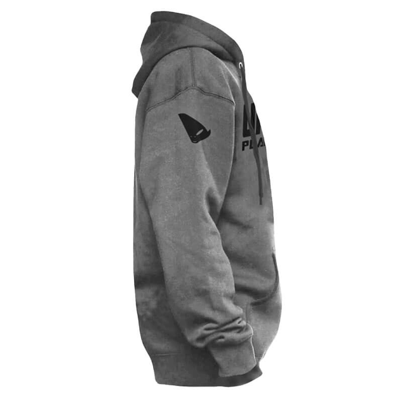 Sweat UFO gris Zip Capuche logo