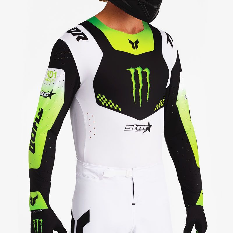 Tenue Cross Thor MX Monster Energy Edition Limitee BlancNoir 06
