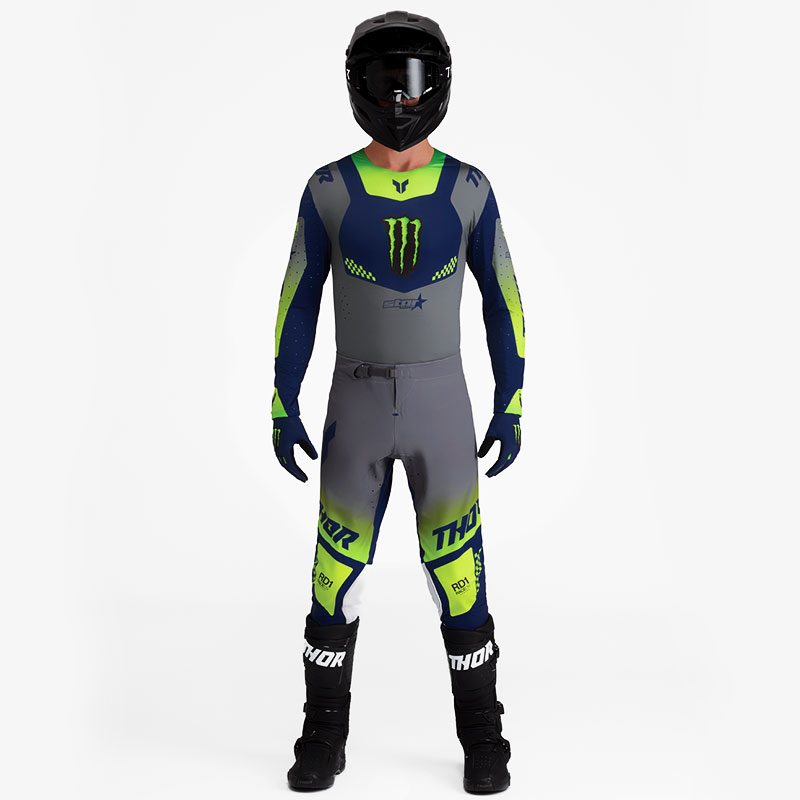 Tenue Cross Thor MX Monster Energy Edition Limitee GrisBleu 02