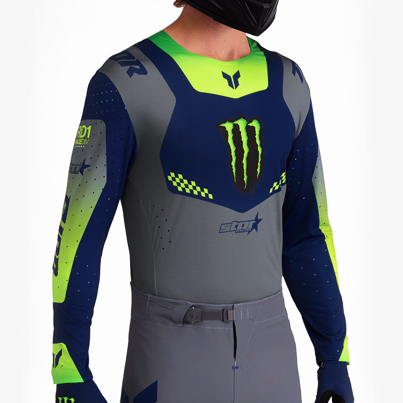 Tenue Cross Thor MX Monster Energy Edition Limitee GrisBleu 06