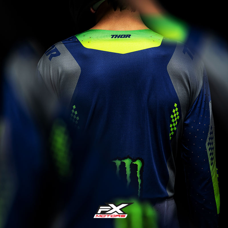Tenue Cross Thor MX Monster Energy Edition Limitee GrisBleu 17