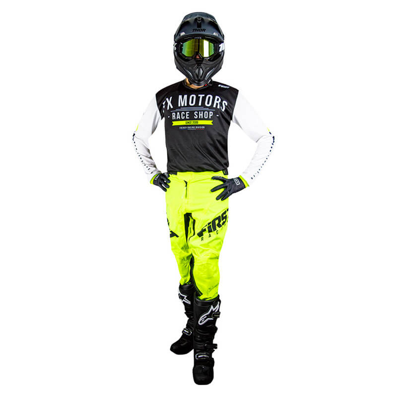 Tenue fxmotors first classic jaune fluo 2021 cross