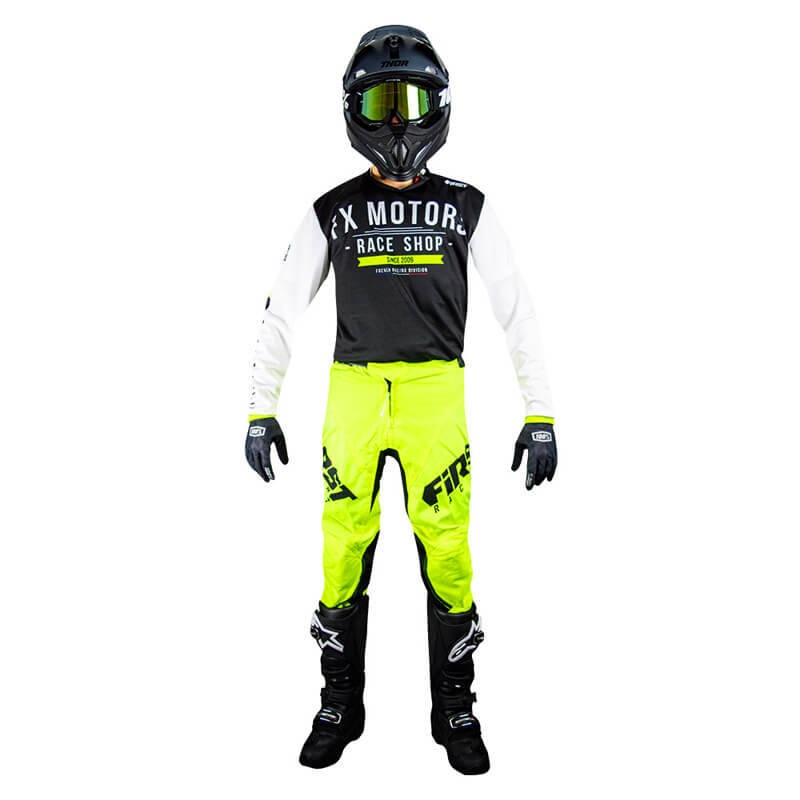 Tenue fxmotors first classic jaune fluo 2021