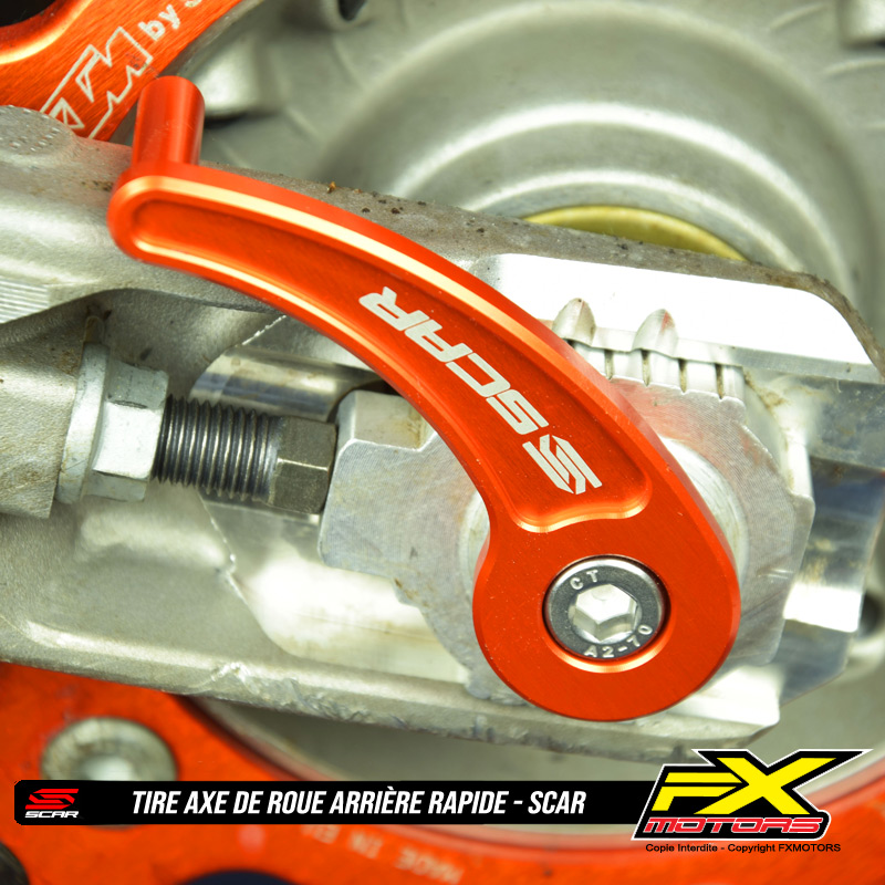 Tire Axe de Roue Arriere Rapide Scar Racing Orange