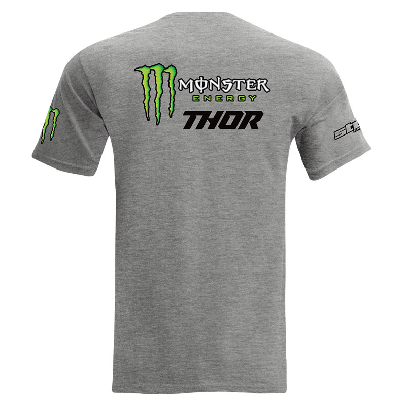 Tshirt THOR MX Monster Energy GrisChine dos