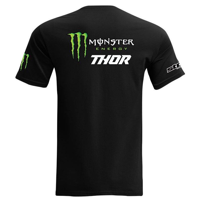 Tshirt THOR MX Monster Energy Noir dos